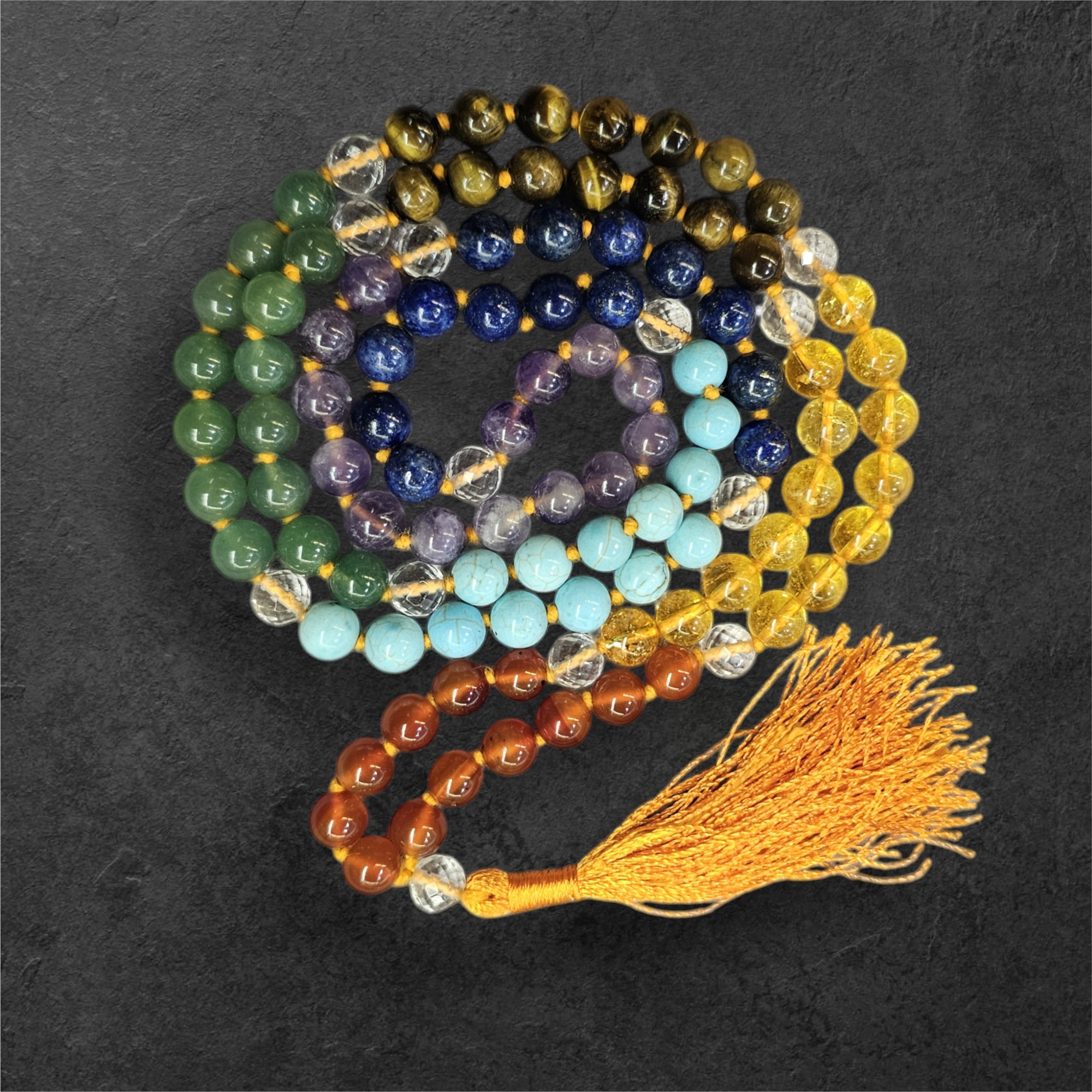 【まるちゃんマン】闇を越える守護 ブラックチャロアイト 約18〜19㎜ ALL MALA/ROSARY – ALANKAR SHIVAY®