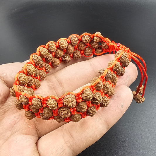 Rudraksh 3 layer bracelet