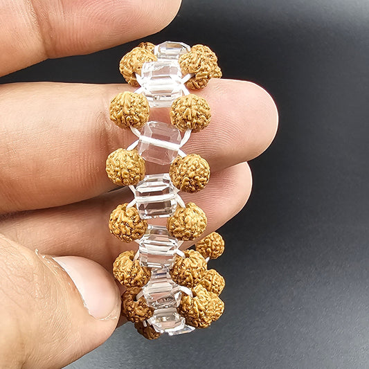 Sphatik rudraksh 3 layers