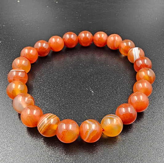 Carnelian stone bracelet