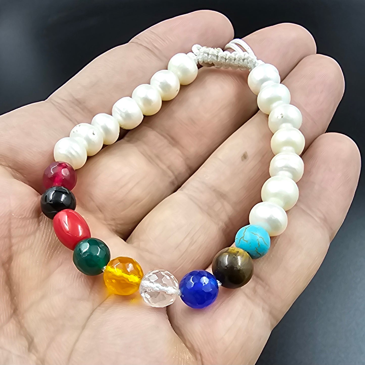 Navratna with real pearls