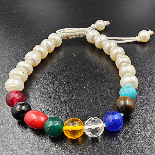 Navratna with real pearls