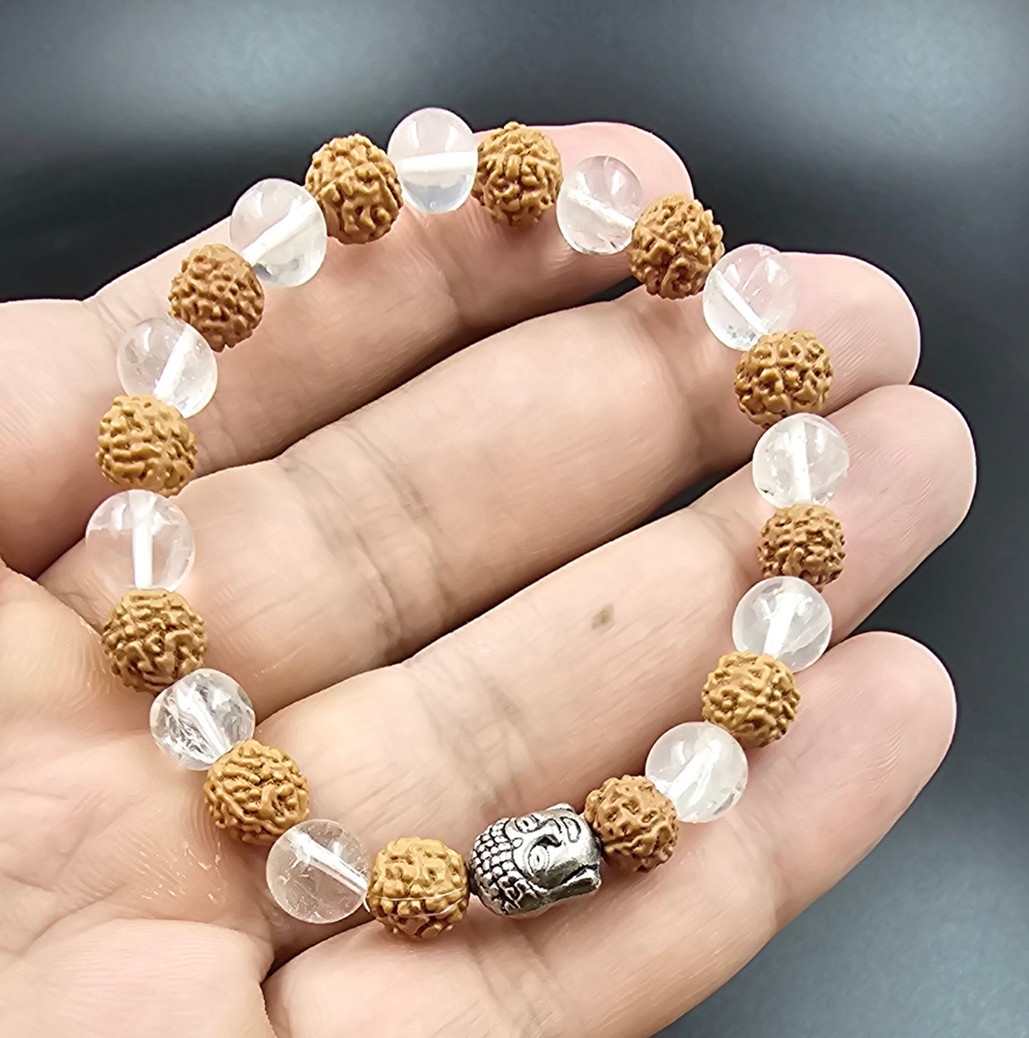 Rudraksh sphatik bracelet