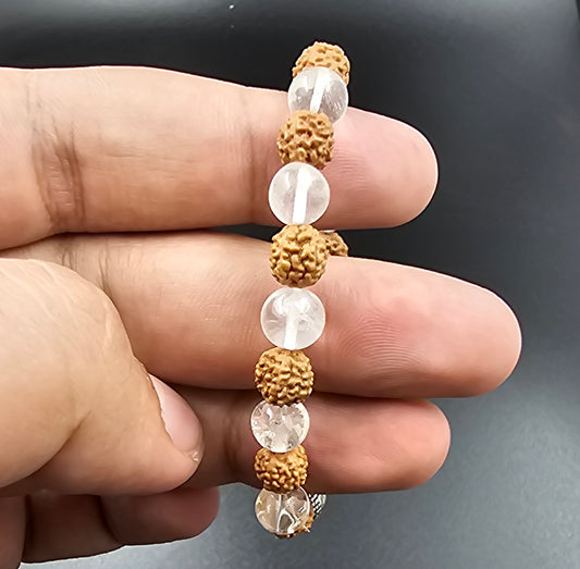 Rudraksh sphatik bracelet