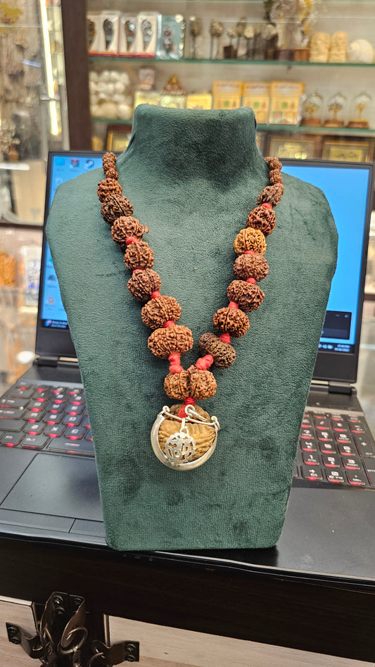 1 - 14 MUKHI RUDRAKSHA NEPAL SIDDH MALA WITH GOVERNMENT CERTIFIED DETAILED X-RAYS LAB REPORT