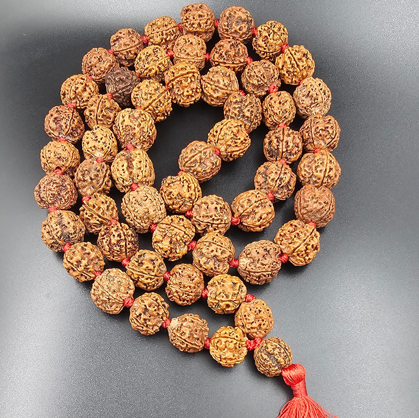 4 MUKHI NEPALI RUDRAKSH MALA(54+1 BIG BEADS)