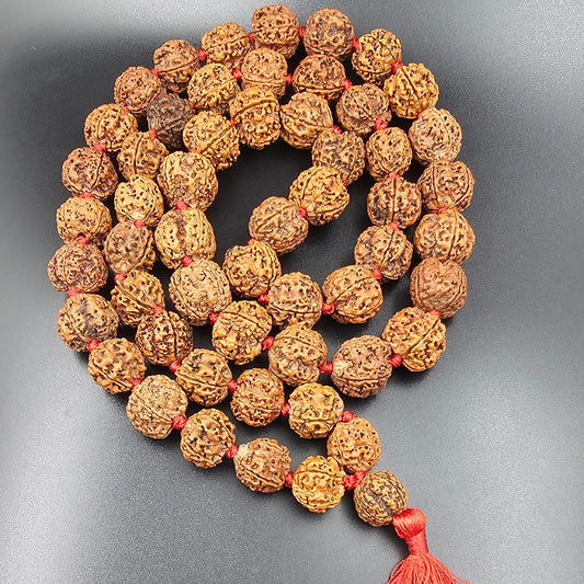 4 MUKHI NEPALI RUDRAKSH MALA(54+1 BIG BEADS)