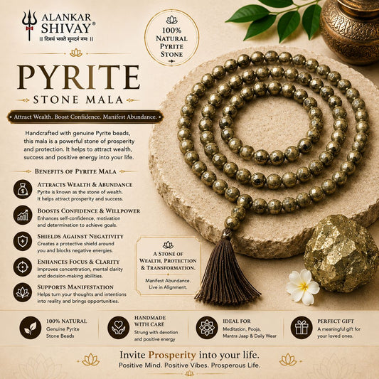 PYRITE STONE MALA