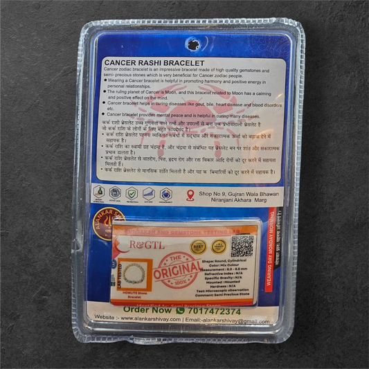 CANCER RASHI (कर्क राशि) BRACELET
