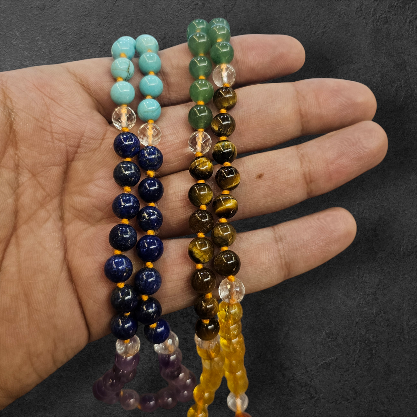 7 CHAKRA STONES MALA 108 BEADS