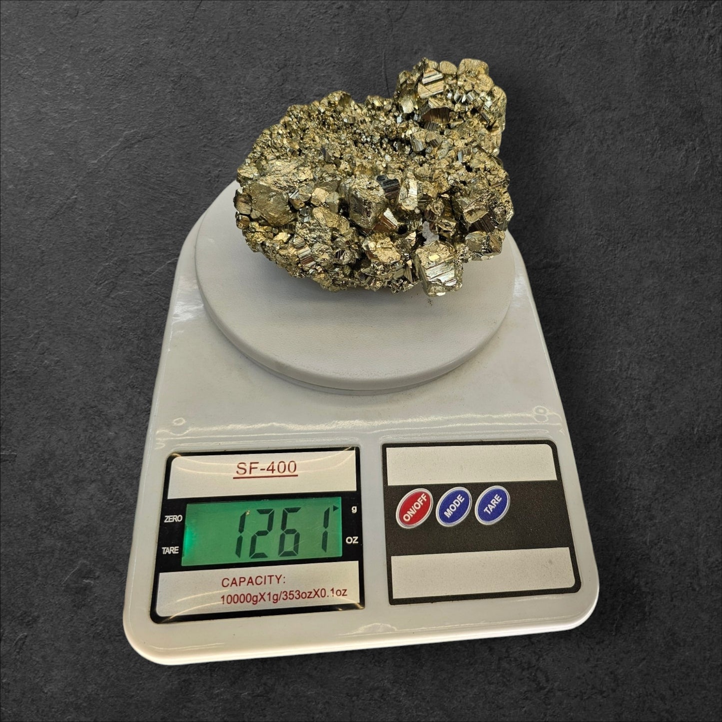 1.26KG RAW PYRITE CLEAR CLUSTER BLOCKS