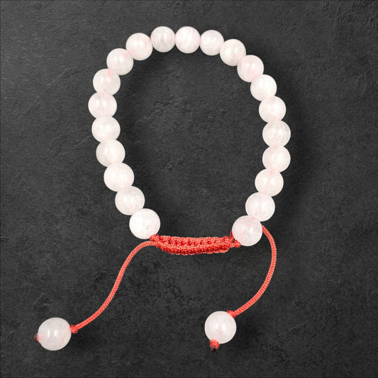 ROSE QUARTZ BRACELET ADJUSTABLE THREAD