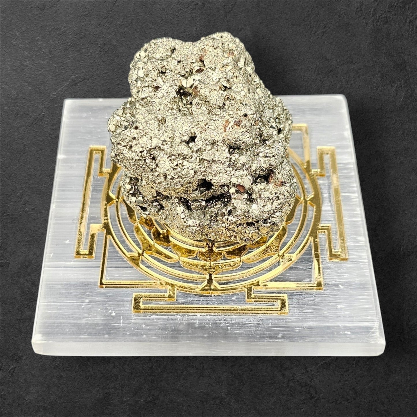 PYRITE 100GM+ SELENITE PLATE COMBO