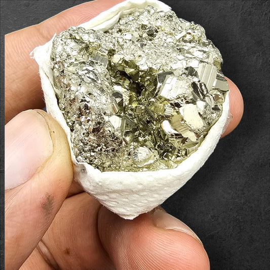 Pyrite stone big clear cluster cuts