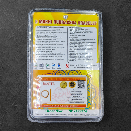 RUDRAKSH BRACELET LAB CERTIFIED