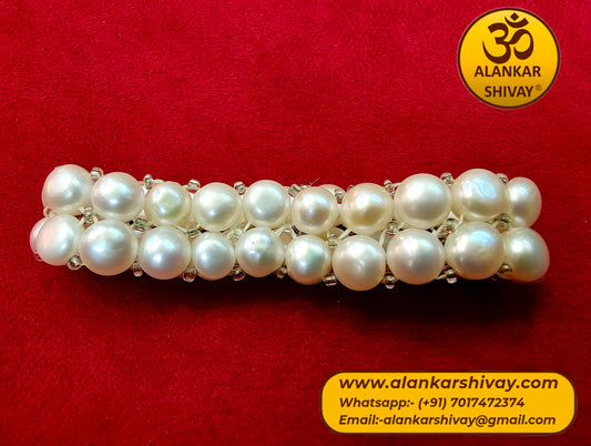 ROUND BEADS PEARL BRACELET(DOUBLE LAYERED)