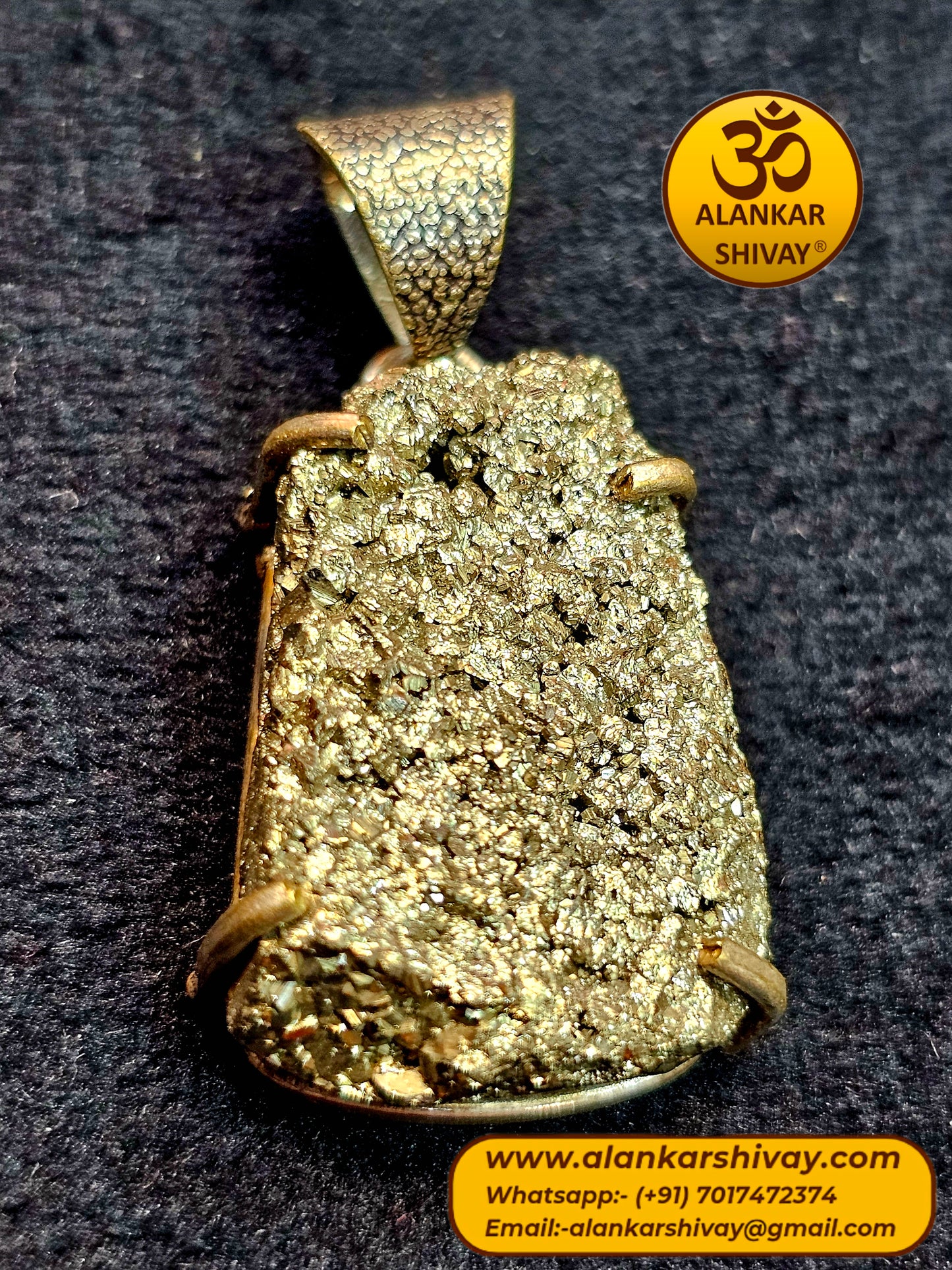 PYRITE STONE LOCKET