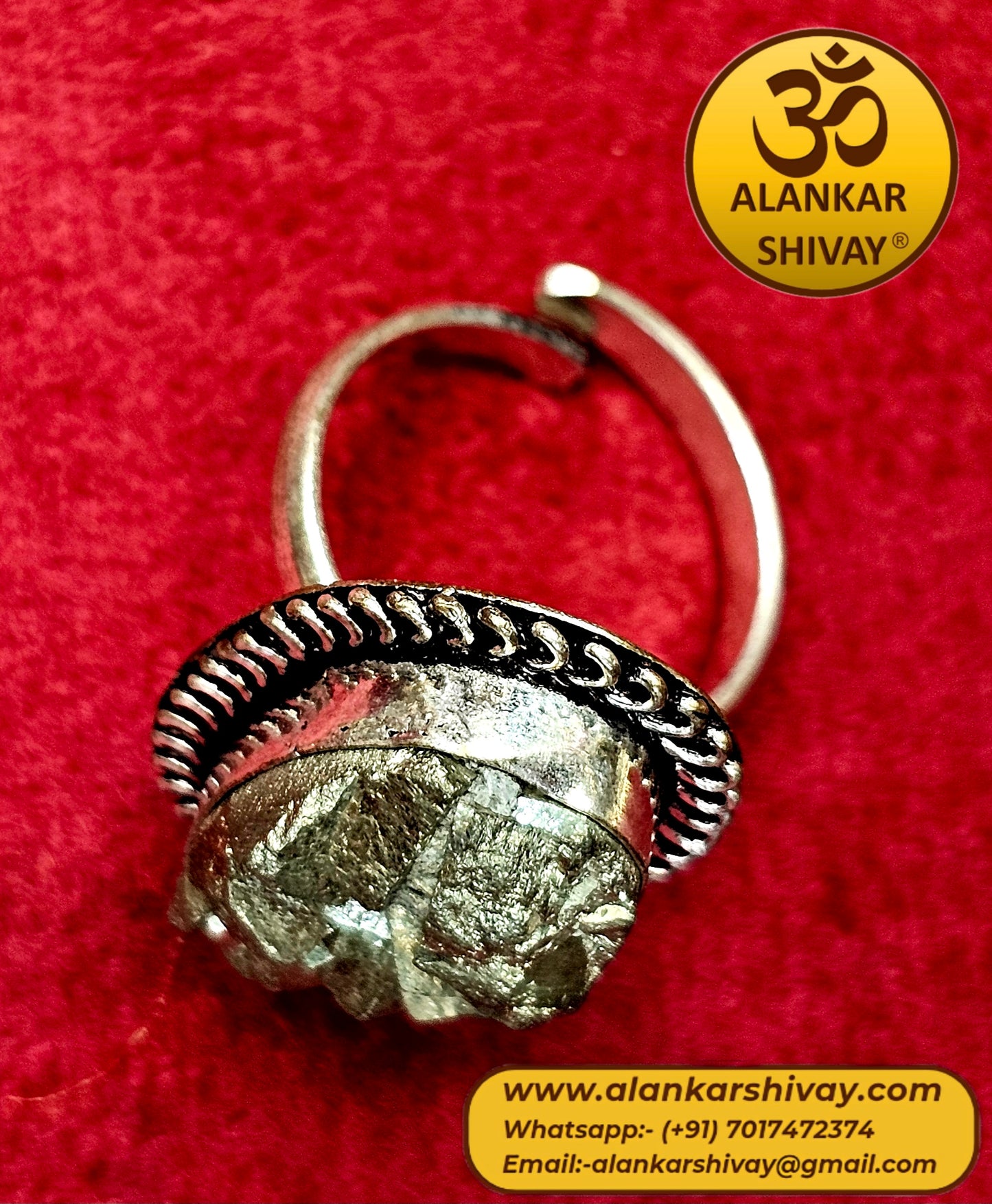 PYRITE RING(FOOL'S GOLD) FREE SIZE