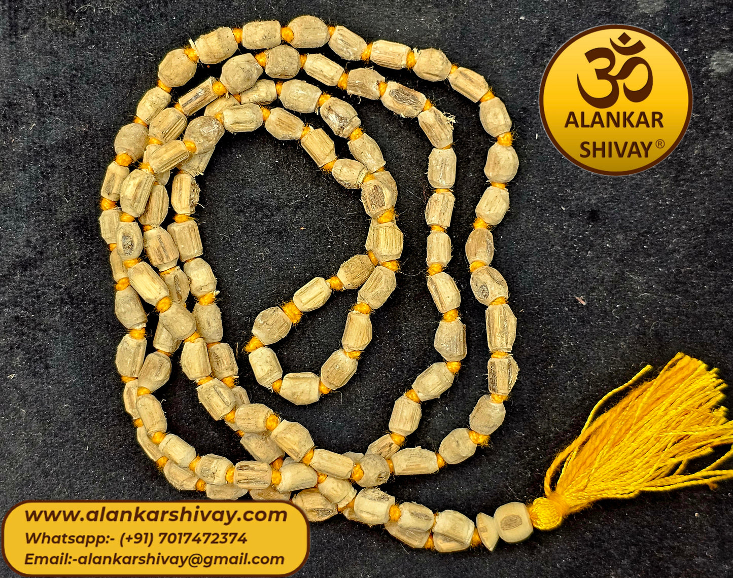 PURE RAMA TULSI  MALA(108 +1 BEADS) WITH GAUMUKHI