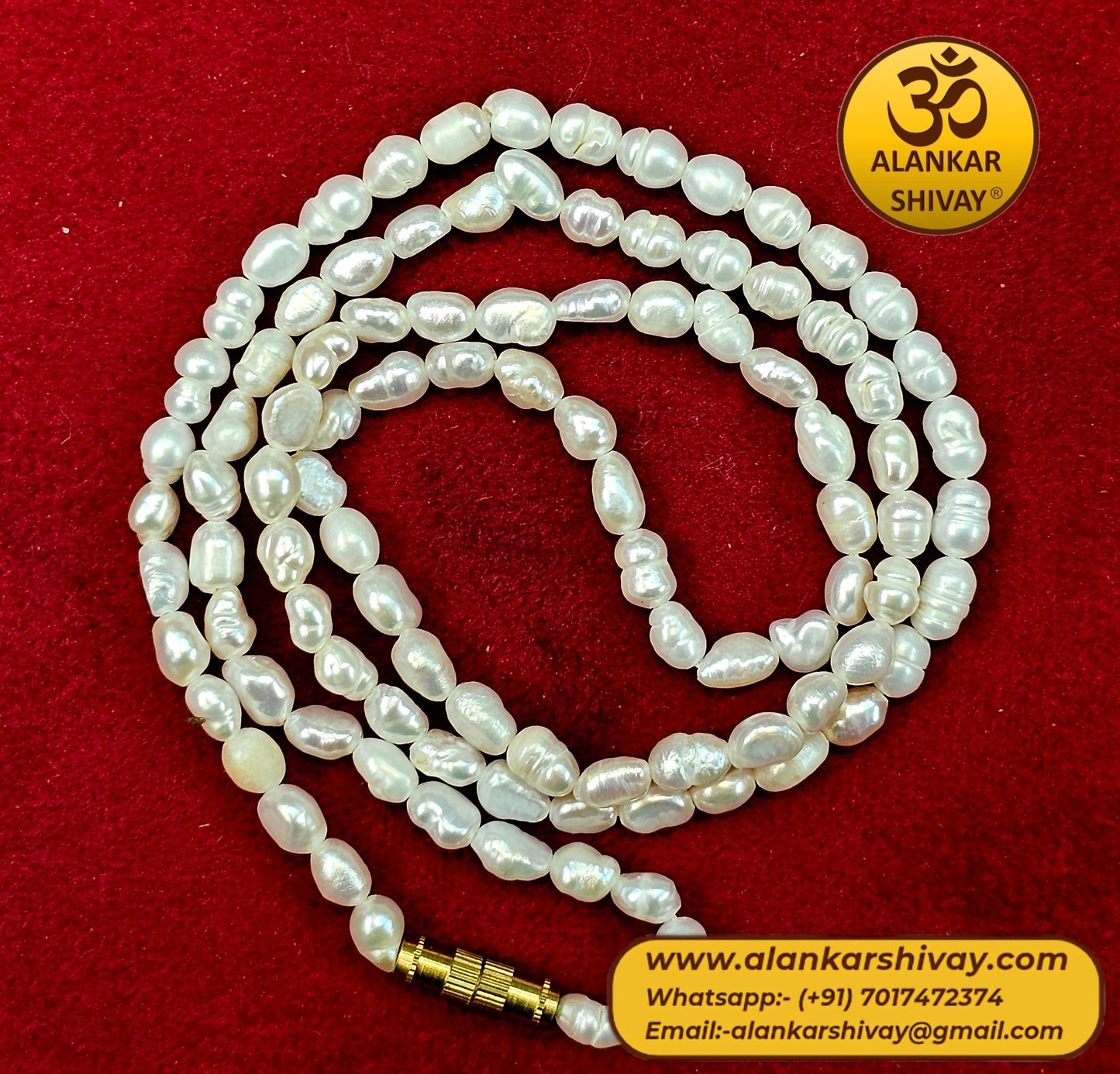 LONG BEADS PEARL MALA (108+1 BEADS)