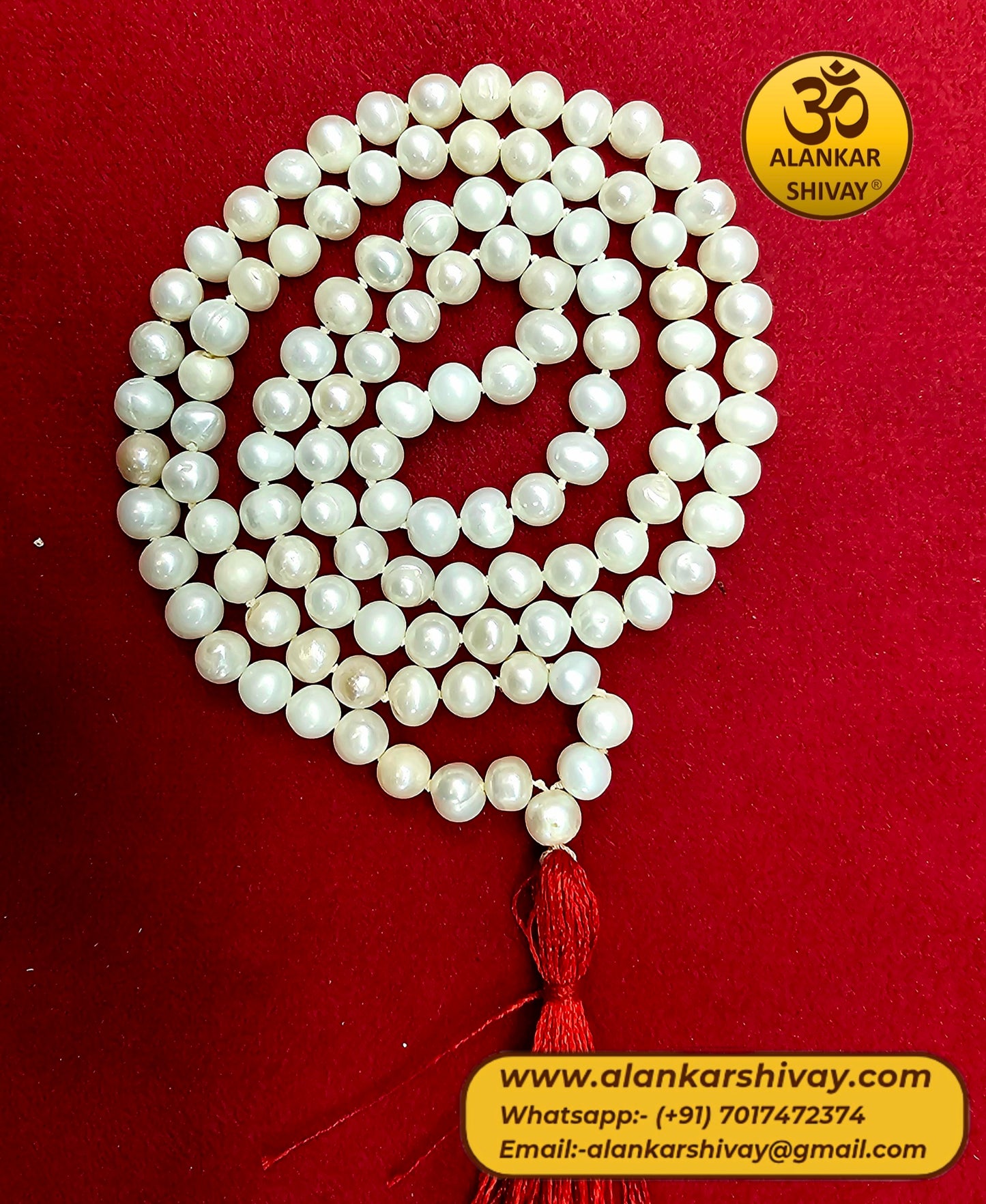 ROUND BEADS PEARL MALA (108+1 BEADS)