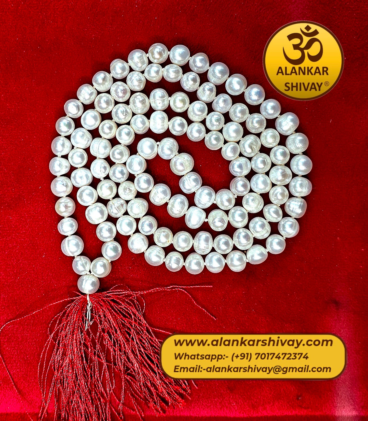 ROUND BEADS PEARL MALA (108+1 BEADS)