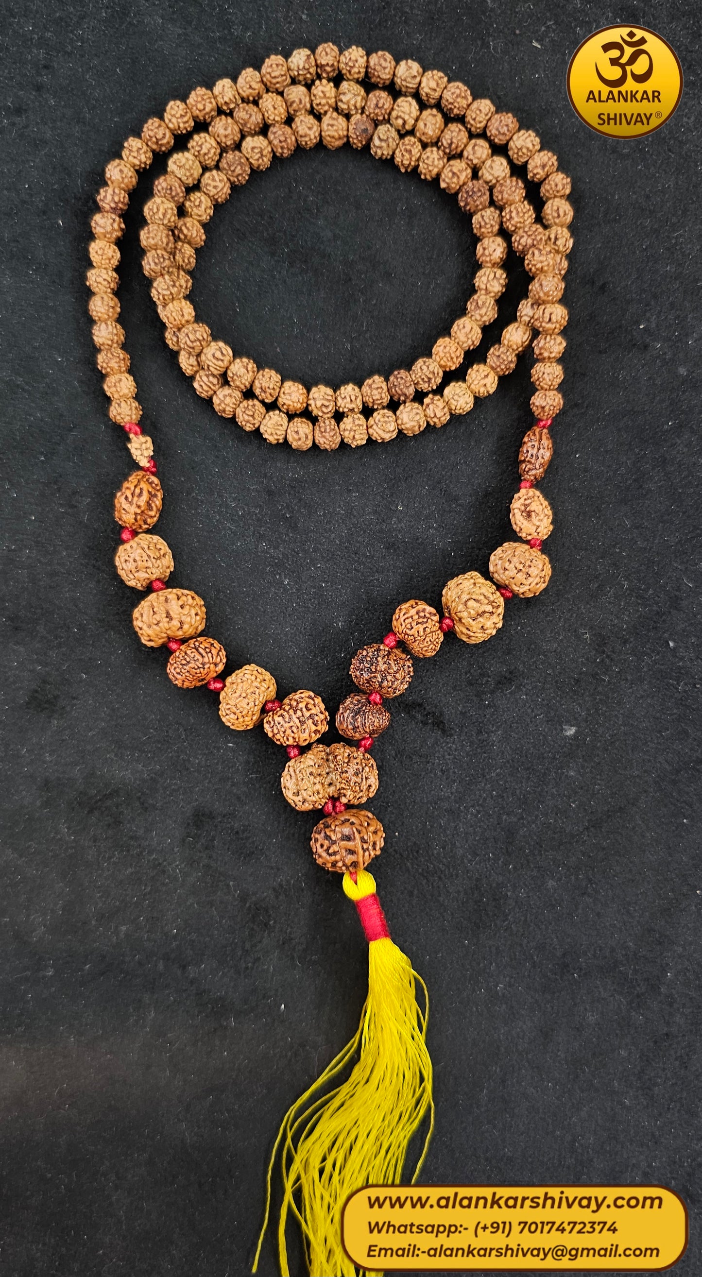 1 - 14 MUKHI RUDRAKSHA JAVA SIDDH MALA WITH LAB CERTIFICATION