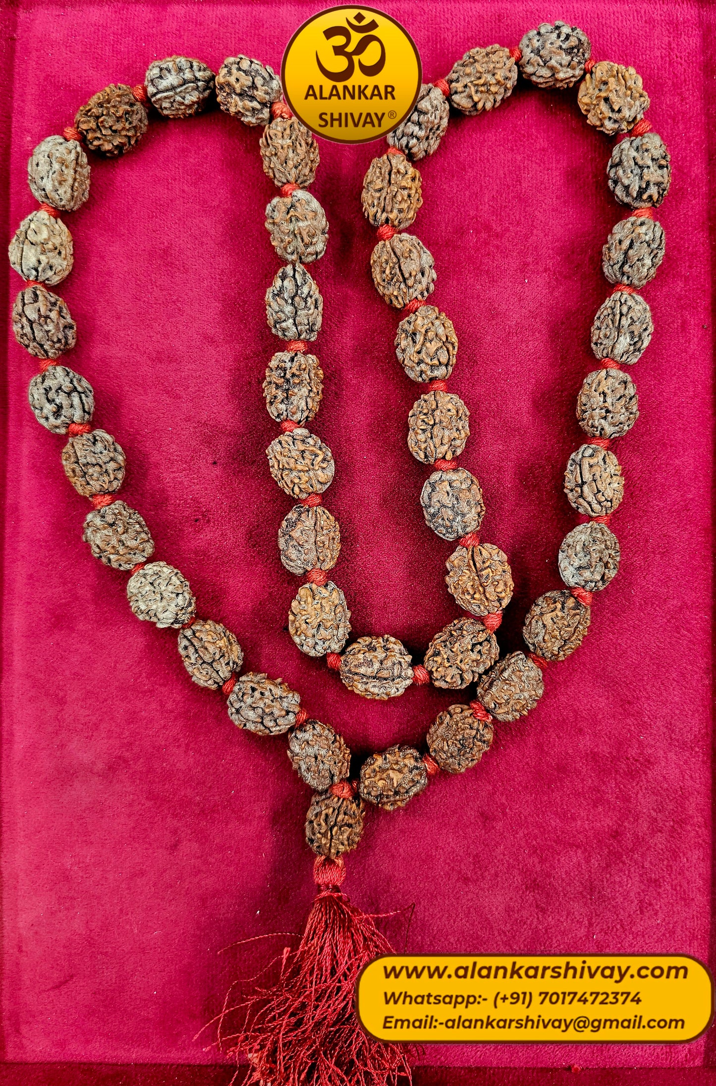 3 MUKHI RUDRAKSHA MALA CERTIFIED