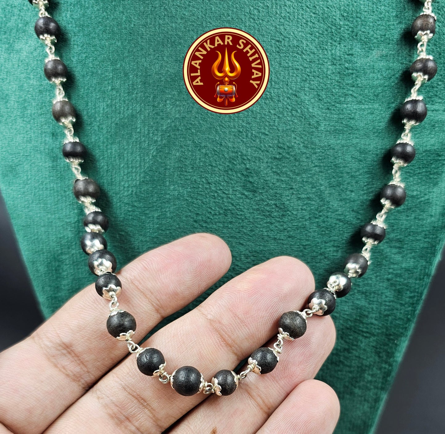 Karungali mala||ebony wood mala||54+1guru bead||7-8mm||