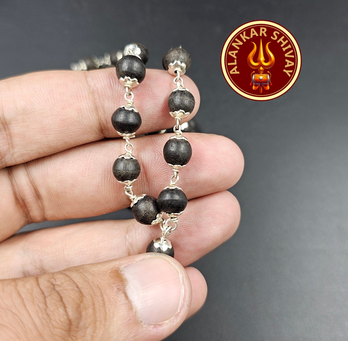 Karungali mala||ebony wood mala||54+1guru bead||7-8mm||