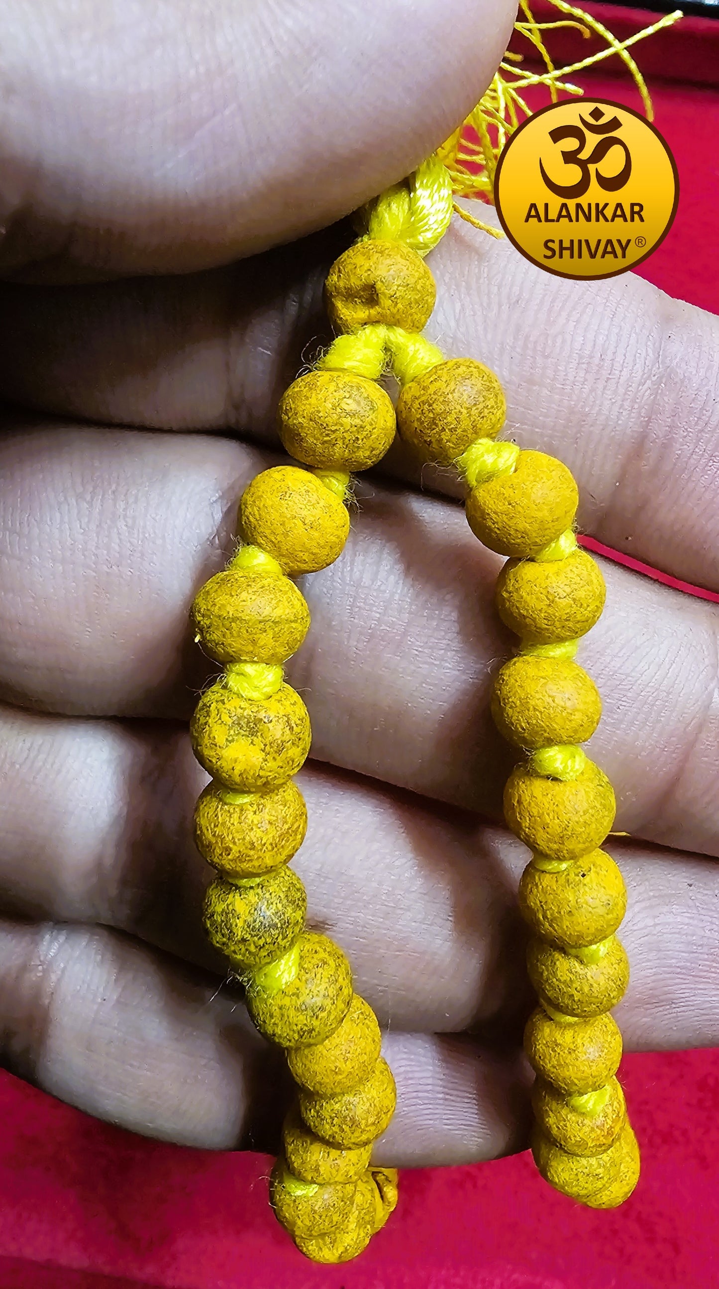 NATURAL HALDI MALA(HARIDRA MALA) (108 +1 BEADS)