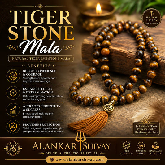 TIGER EYE STONE MALA