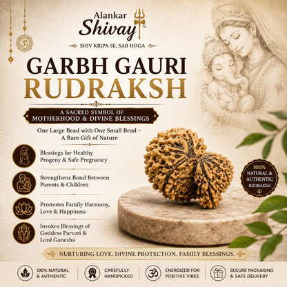 GARBH GAURI RUDRAKSH (NEPAL ORIGIN) WITH LAB CERTIFICATION