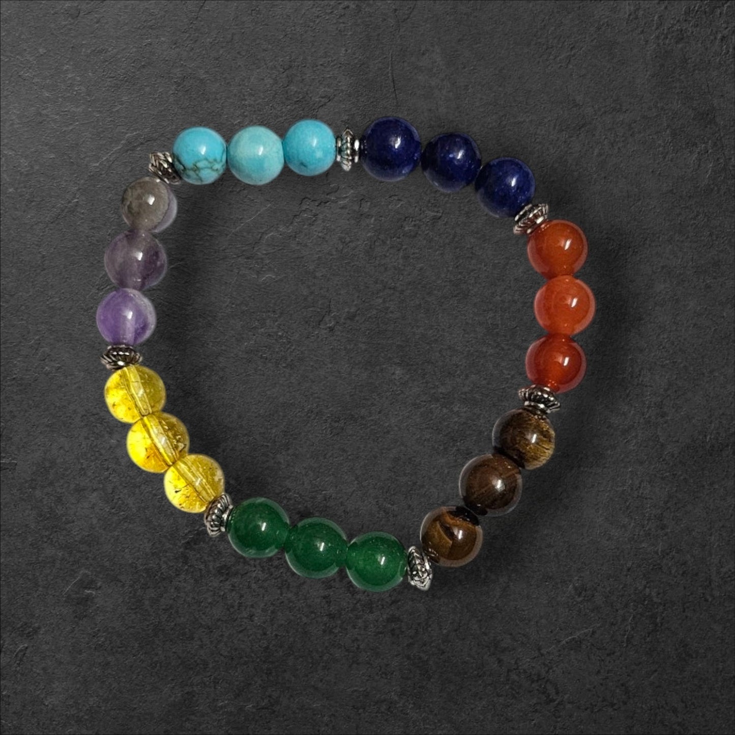 7 chakra stone bracelet