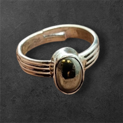 Pure 92.5 silver pyrite ring(adjustable size)