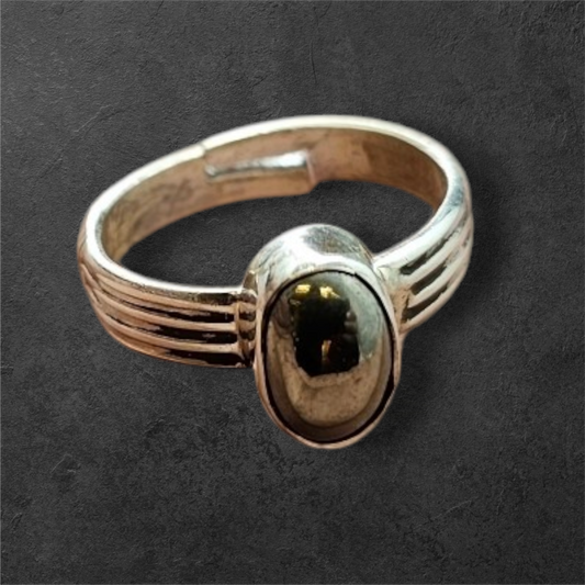Pure 92.5 silver pyrite ring(adjustable size)