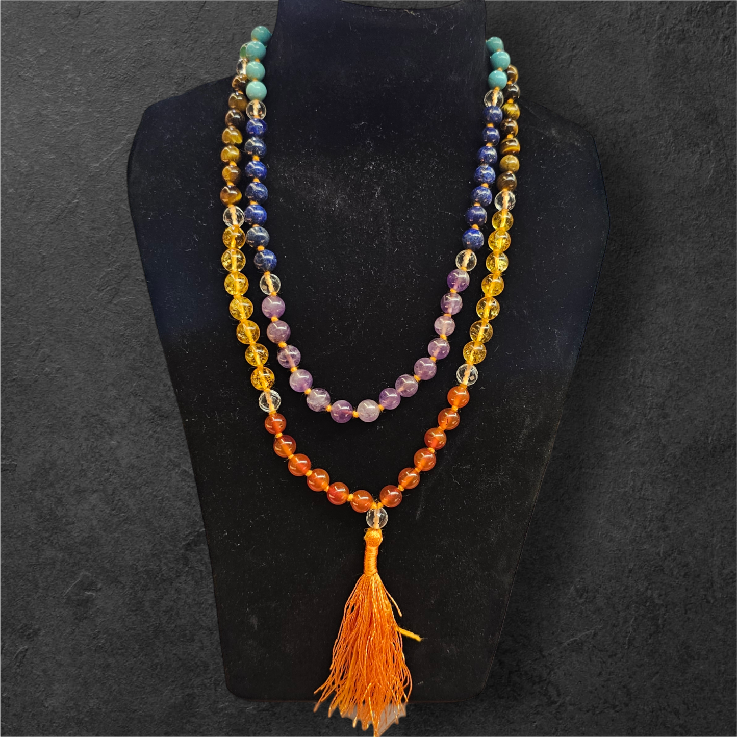 7 CHAKRA STONES MALA 108 BEADS