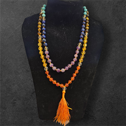 7 CHAKRA STONES MALA 108 BEADS