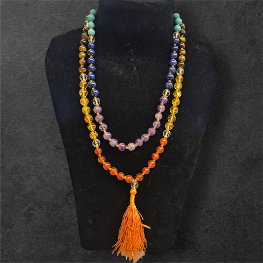 7 CHAKRA STONES MALA 108 BEADS