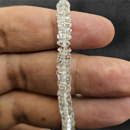 SPHATIK BRACELET DIAMOND CUT BEADS
