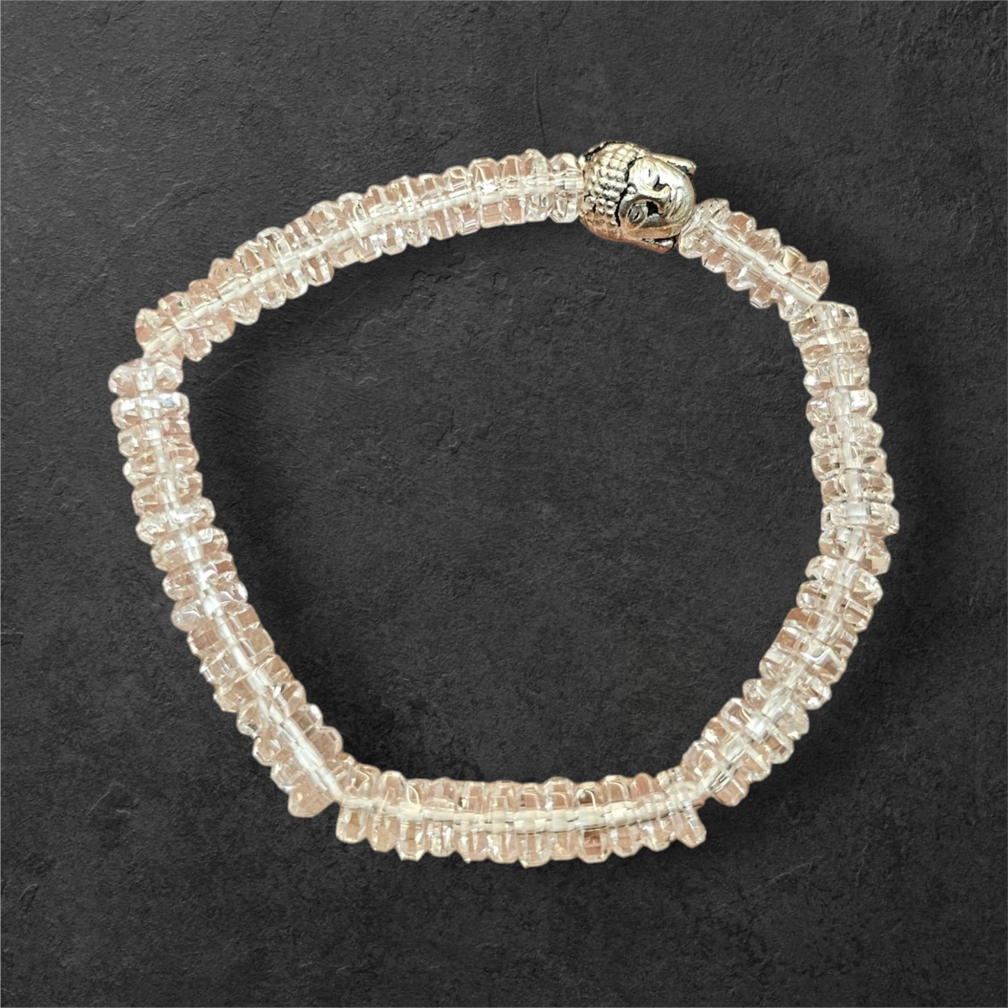 SPHATIK BRACELET DIAMOND CUT BEADS