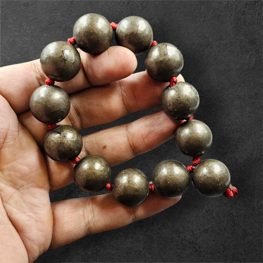 Pyrite bracelet big size(20mm)