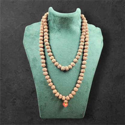 PREMIUM CHIKNA(HEAVY) RUDRAKSH MALA (108+1 BEADS)WITH LAB CERTIFICATION