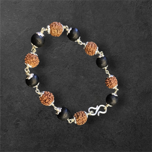 Rudraksh karungali bracelet