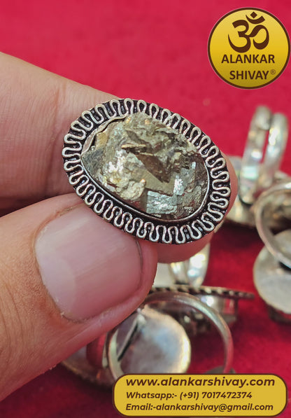 PYRITE RING FREE SIZE