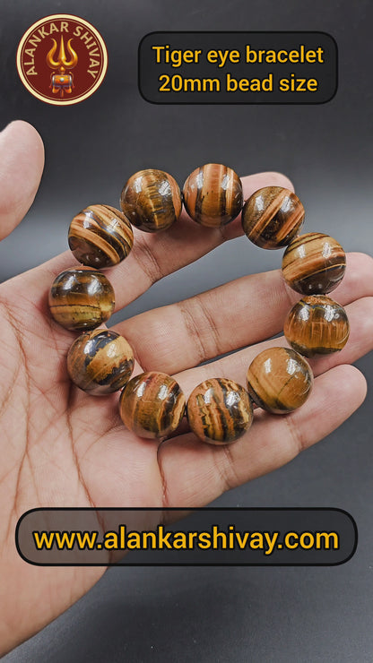 Tiger eye bracelet (20mm bead size)