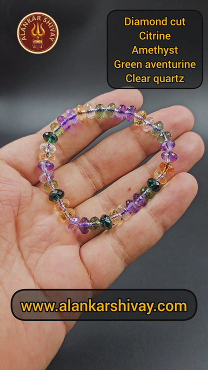 Diamond-Cut Harmony Crystal Bracelet