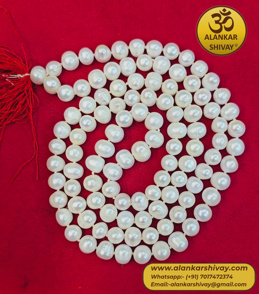 ROUND BEADS PEARL MALA (108+1 BEADS)