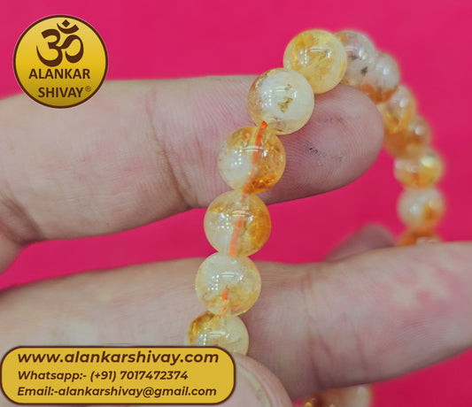 Citrine stone bracelet