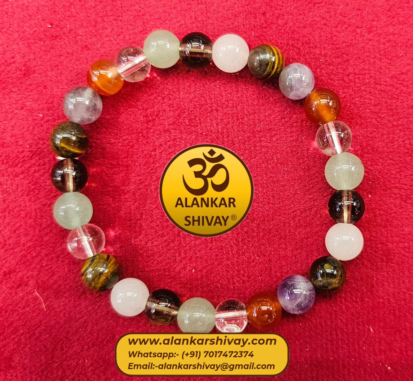 Seven chakras bracelet